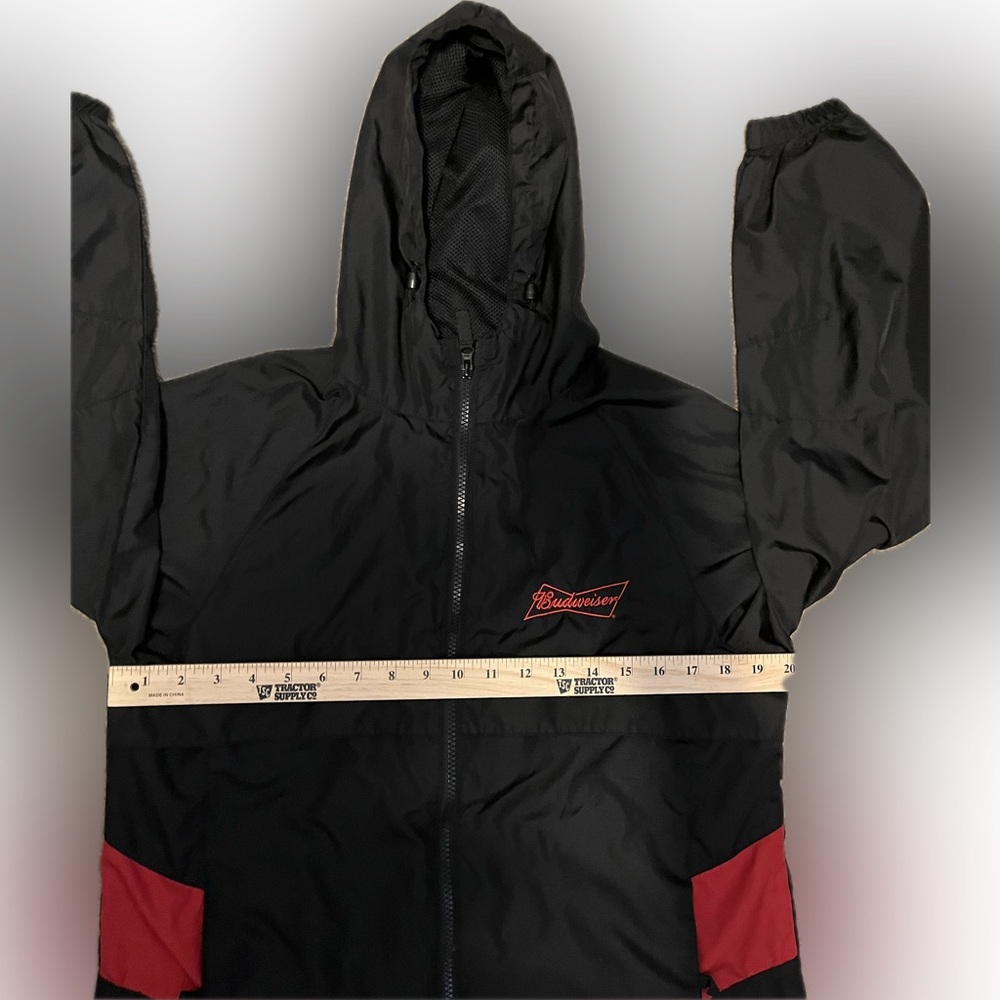 Reebok Budweiser Black Zip-Up Hoodie size M - Picture 9 of 16